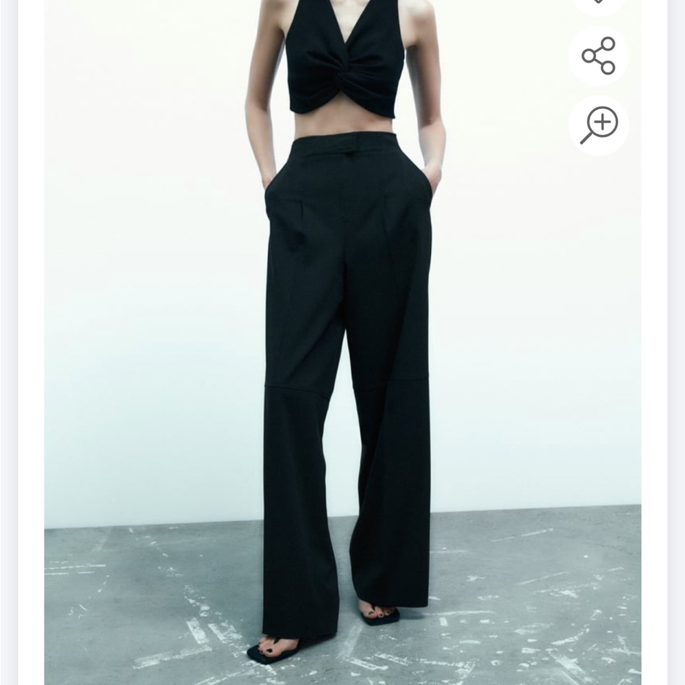 Zara wool blend pleated pants - Picture 5 of 11